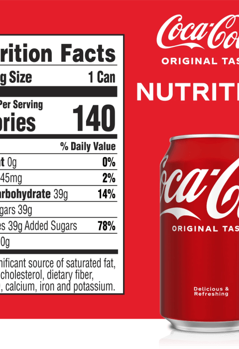 12 oz coke nutrition facts